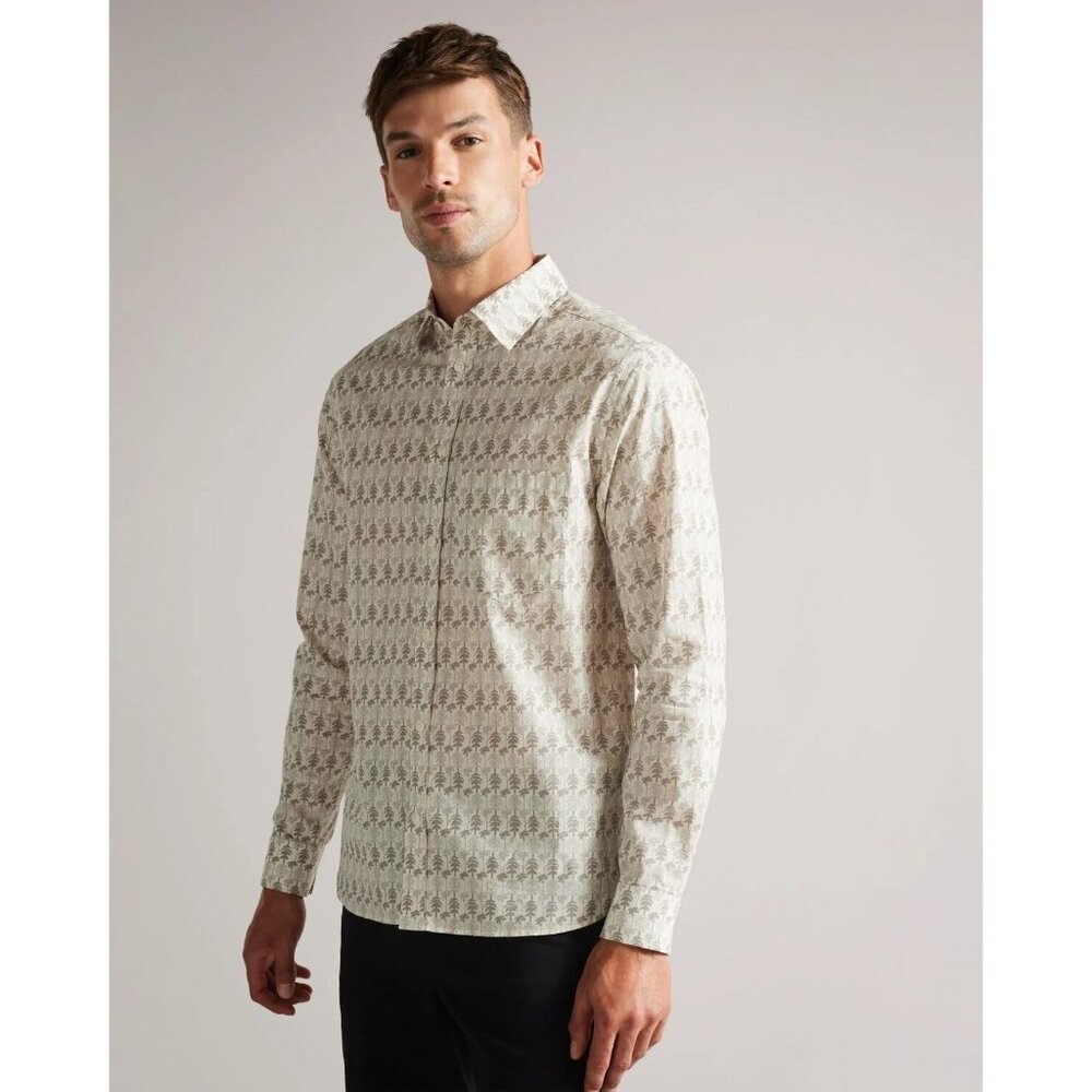 Ted Baker London Temple Tree Print Button Shirt ( 5 )